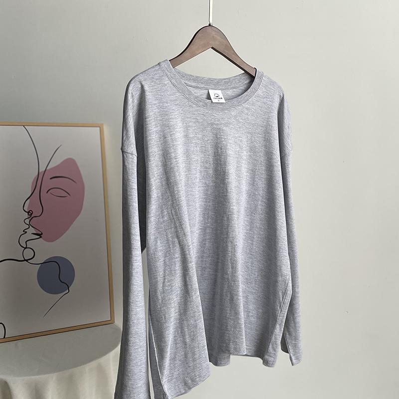 Hirsionsan Basic O-neck 100% Cotton T Shirt Women Loose Oversized Pullover Chic Cusual Tees Female Tops Girl Clothing 16 Colors