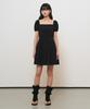 GENERALIDEA Square Neck Puff Mini Dress [Black] / Gf2Lop523