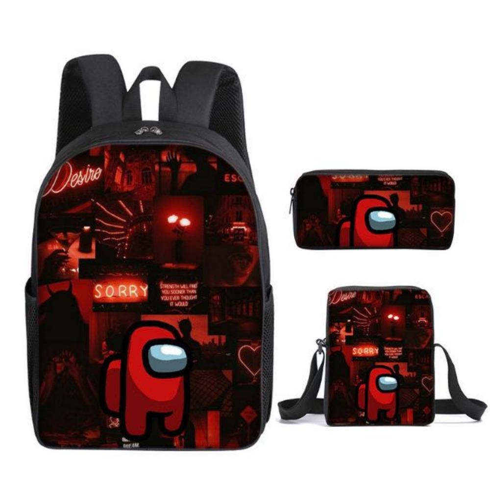 Among Us Middle School Student School Bag Cartoon School Bag Children's Backpack Backpack Satchel Moving
