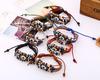 Fashion Pu Leather Bracelet Jewelry Eyes Vintage Style For Men Women KTY