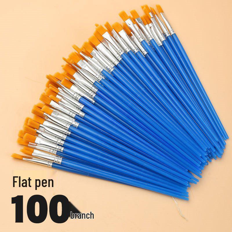 Wei Zhuang Kids' DIY Plaster Nylon Fine Liner Blue Brush for Oil Painting & Graffiti.