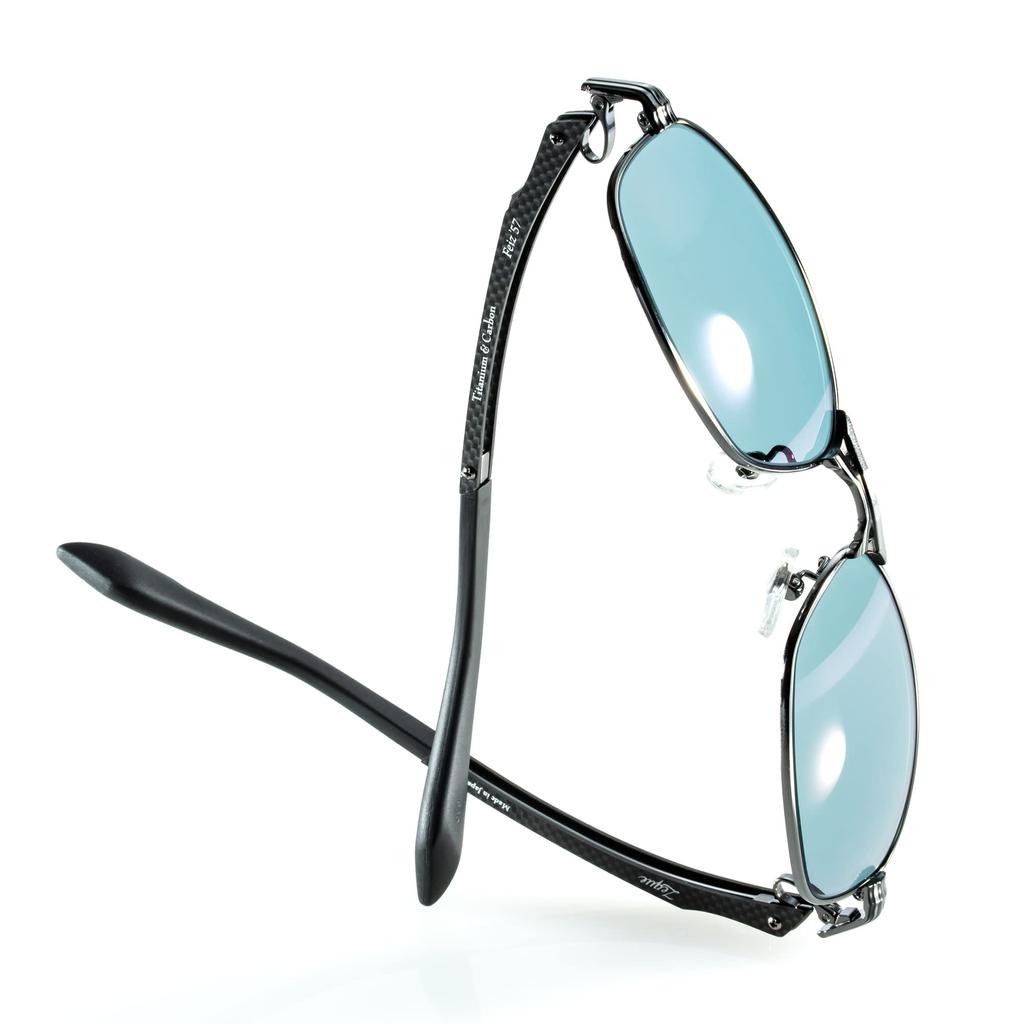 Zeque Polarized Sunglasses Matte White with Trueview Sports Blue Mirror Feiz'57 F-2006