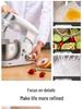 Zuan Chu Multi-Functional Kitchen Machine: Automatic Dough Mixer, Cream Whipper & Tabletop Egg Beater.