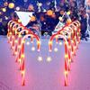 Cross-Border LED Solar Candy Cane Holiday Lights: Waterproof Outdoor Decorative Lawn Lighting