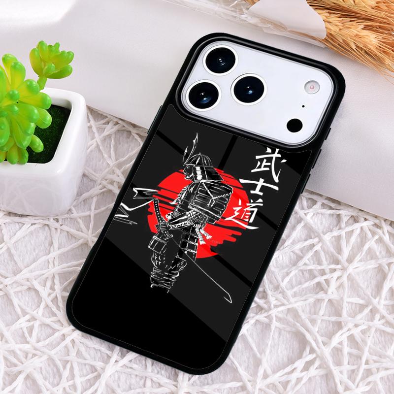 Bushido und Japanische Sonne Handyhülle für iPhone 17 Air 16 15 11 12 14 13 Pro Max Stoßfeste Hülle