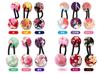 Flower Chirimen Hair Ties Set Japanese Pattern Chirimen Ring Hair Hair Accessories Ball Set 1 Yamabuki Clips/Hair (3 pieces) - Ties/Pony - (2.5cm) -