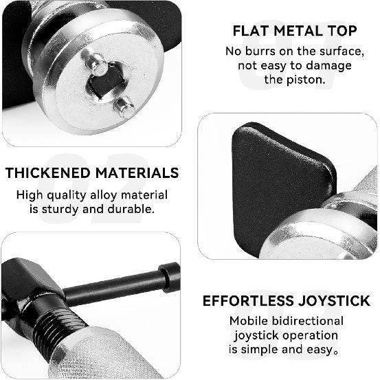 Car Brake Piston Wind Back Tool, 3Pcs/Set Brake Caliper Piston Rewind Tool, Auto Rear Brake Pad Wind Back Tool, Brake Caliper Wind Back Tool For