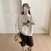 Women's Autumn/Winter 2025 Thickened Embroidered Puppy Pullover Sweater, Age-Reducing Knitted Layered Top