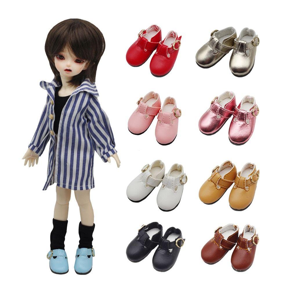 Lightweight Doll PU Leather Shoes PU Leather Leather Boots  Children Toys
