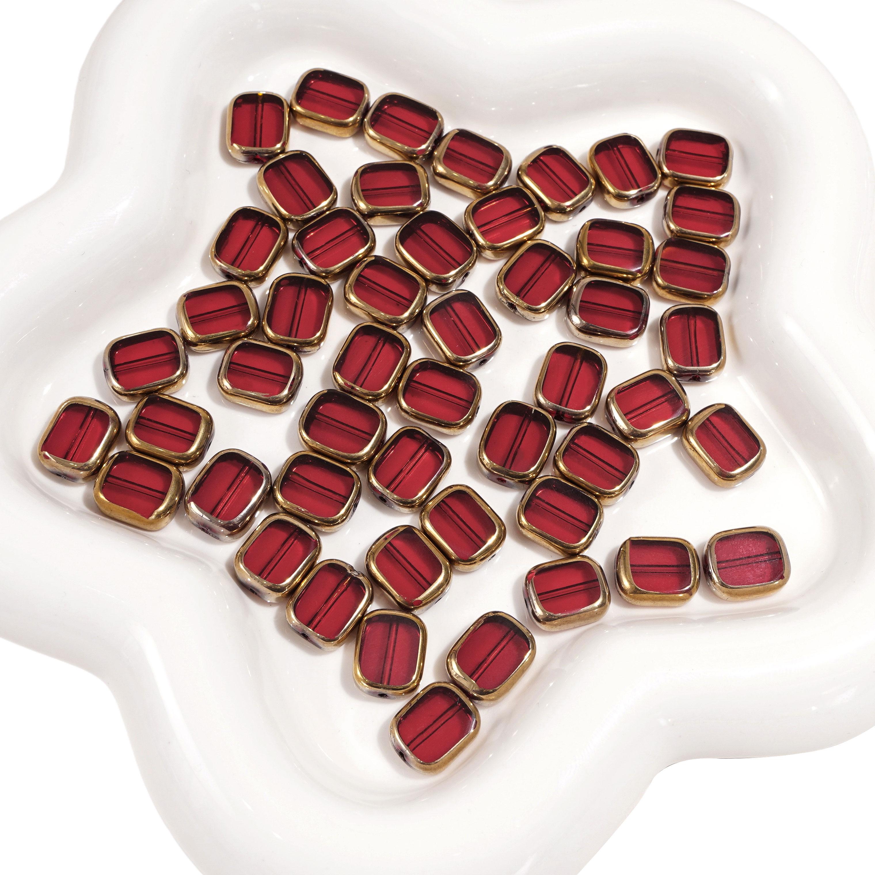 

5-10 шт. Эллипс стеклянные бусины хрустальные разбросанные бусины для самостоятельного изготовления браслетов ожерелий ювелирных изделий 10x12mm 5pcs красный