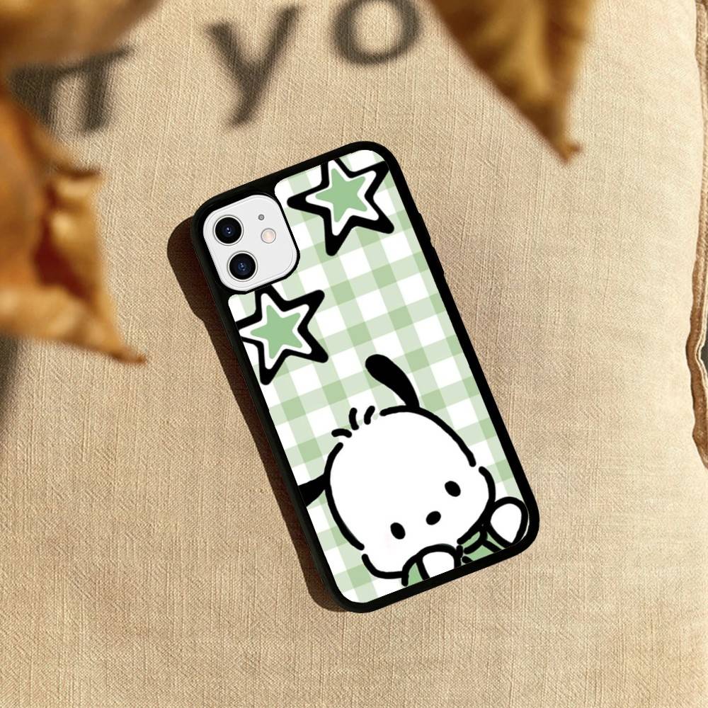 Cute P-Pochacco Phone Case For iPhone 17 Pro 16 Plus 16 Pro Max 15 14 13 12 11 PC+TPU Back Cover