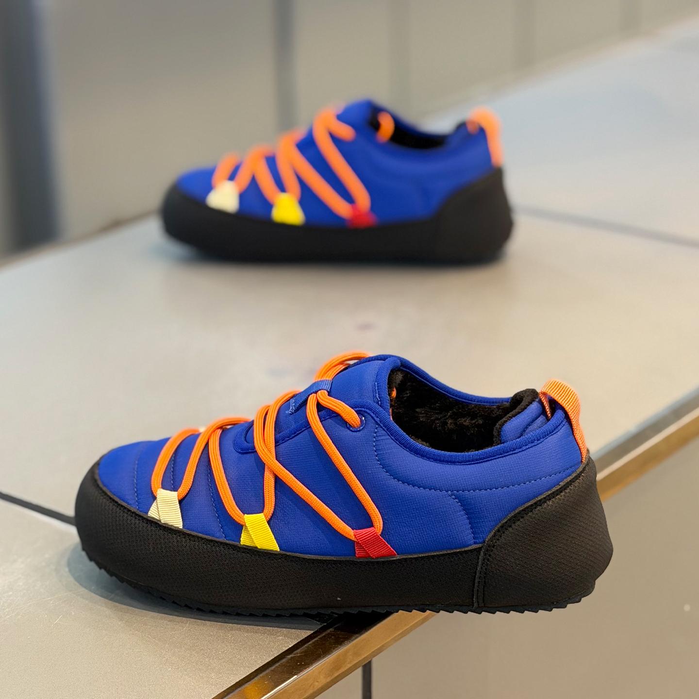 

New autumn and winter high top and plush thick cotton shoes for men, casual, non slip, thick soled, cold resistant, warm cotton 39 синий