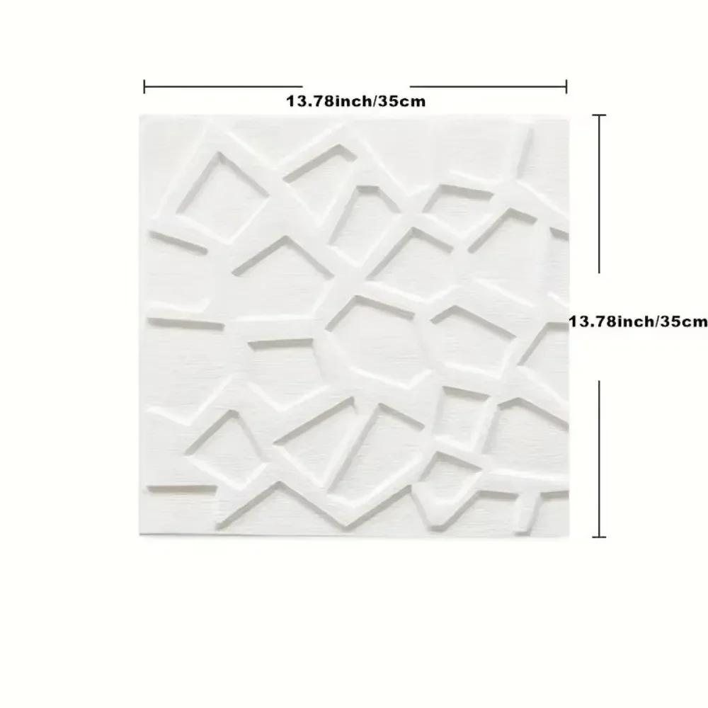 35*35cm 3D Foam Ceiling Waterproof Anti-collision Wall Stickers Peel and Stick Self-adhesive Background Wallpaper Bed Room Decor