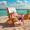 1pc KPop Demon Hunters9 Beach Towel, Comfortable and Thick, and Swimming/Bath/Picnic/Camping Towel, Suitable for Seaside Beaches