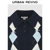UR Dames Preppy Kleurblok Argyle Poloshirt Trui