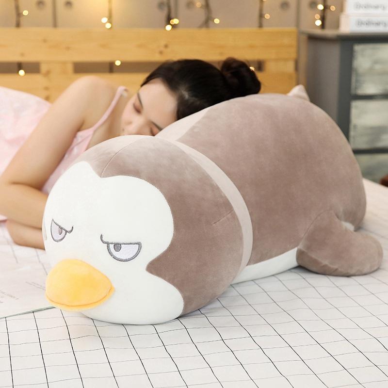 Soft Fat Penguin Shark Plush Toy Stuffed Cartoon Sea Animal Doll Fashion Pillow Kids Baby Girls Christmas Birthday Gift