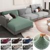 Jacquard Sofa Seat Covers Luxury Plain Sofa Cushion Cover Stretch Washable Sofa Cover Living Room Kids Spandex Home Decoration