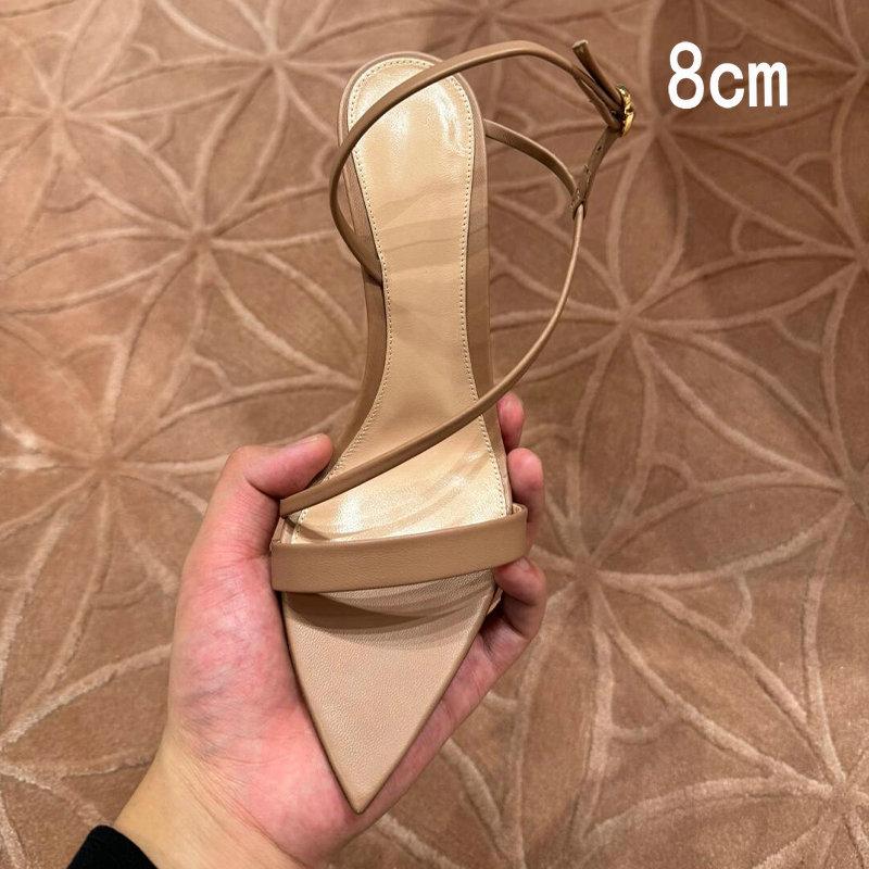 Fashion Black Pointed-Toe Stiletto High Heels For Women, 2025 Summer New Style Cross-Strap Sexy And Elegant Open-Toe One-Shoulder Buckle