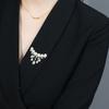 Water Drop Rhinestone Pearls Brooches Women Jewelry Party Accessories Corsage Fastening Clothes Lapel Pin