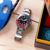 Orologio Dumas Automatico 30 ATM Resistente all'Acqua Vetro Zaffiro Quadrante Nero [SPINNAKER] SP-5119-44 da Uomo [Autentico]