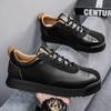 Luxury Fashion Men's Casual Shoes Leather Walking Sneakers Retro Platform Sport Shoes Comfortable Flats for Men Zapatos Hombre