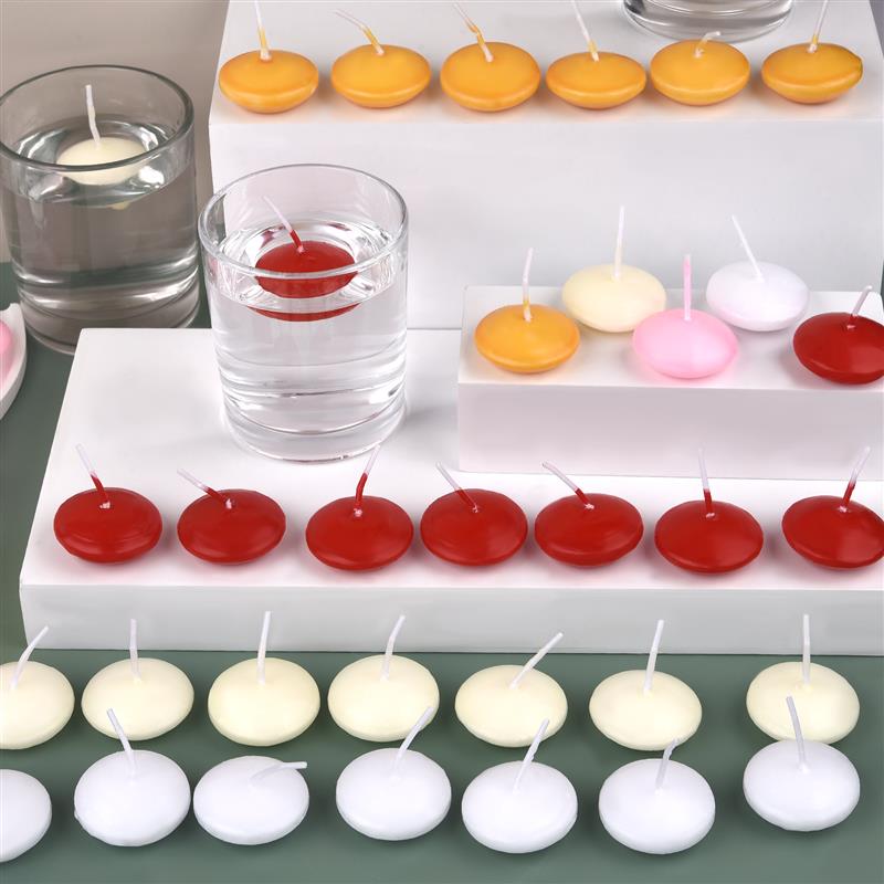 10 Pieces/Pack Floating Candles Festival Supplies Candles Release Wishing Candles Wax Wedding Props