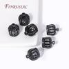 9/11/13MM 18K Gold Plated Brass with Zircon Crown Beads Caps Tassel Caps For DIY Earrings Charms Jewelry Making Components