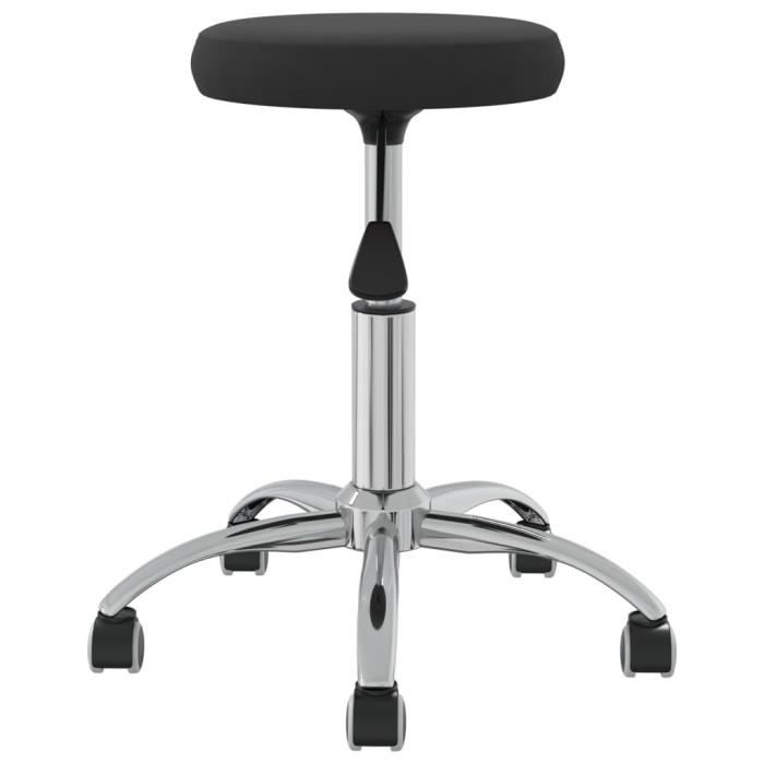 VidaXL Chaise de salle à manger Noir Velours