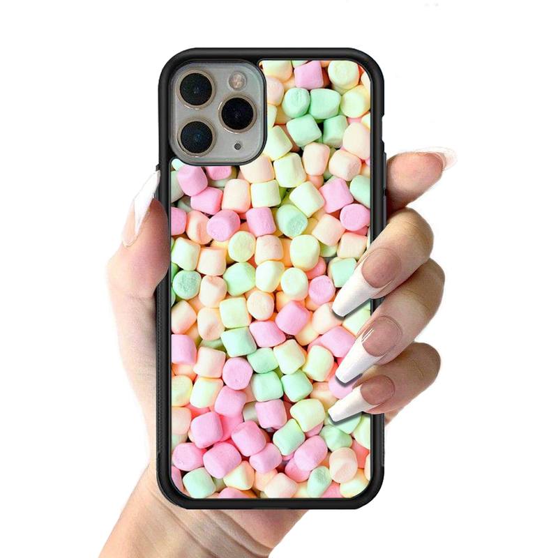 Cute Food French Fries Sweets Phone Case Silicone PC+TPU Case for iPhone 11 12 13 Pro Max 8 7 6 Plus X SE XR Hard Fundas