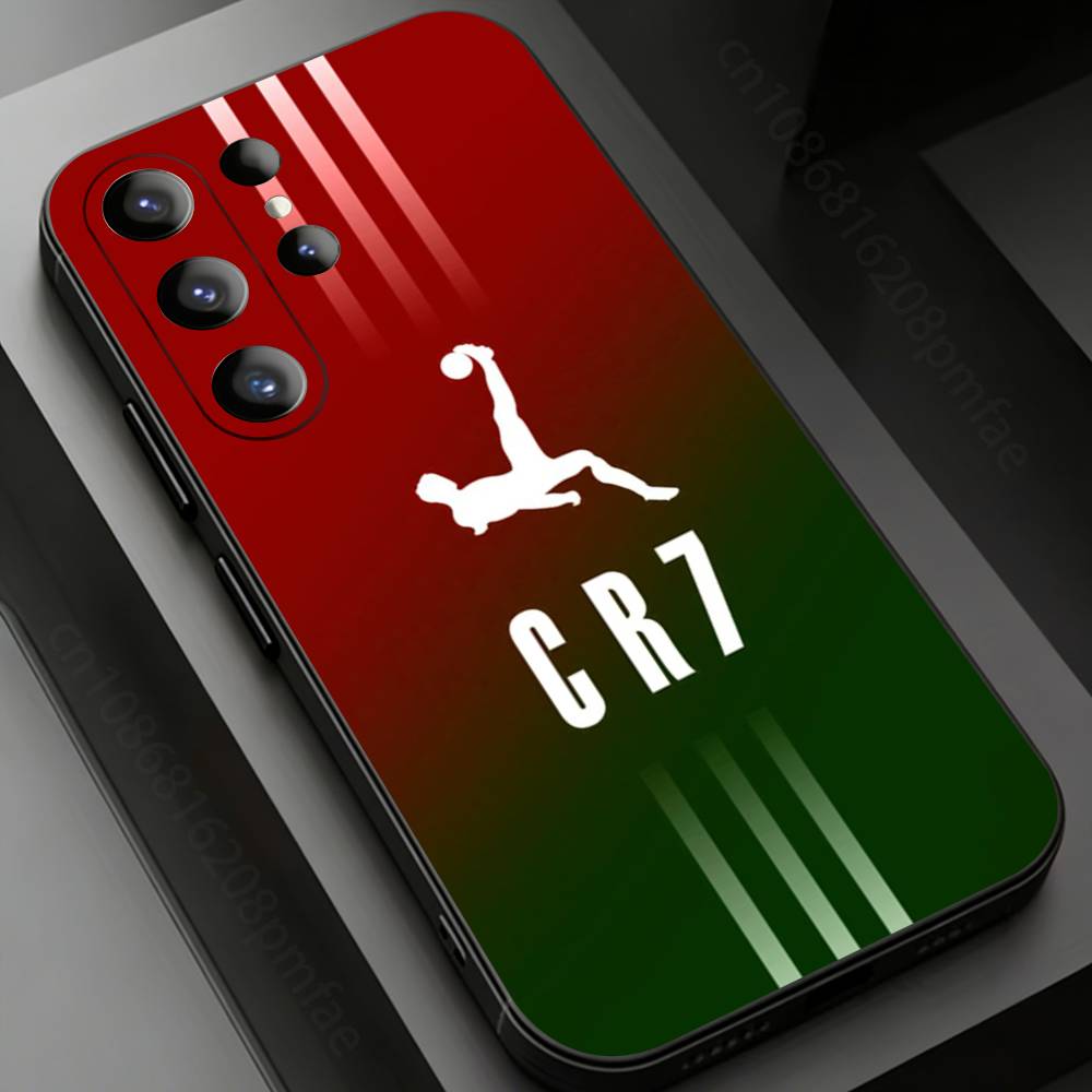 Fußball C-CR7 R-RonaldoS-S Handyhülle für Samsung Galaxy S24,25,26,23 22,21,S20 Plus Ultra FE weiche Fundas Hüllen