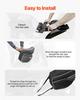 Motorcycle Saddlebag, 30 L (15 L x 2) Large Capacity Side Saddle Bag with Waterproof Rain Cover and Straps, Compatible with Most Motorcycles, Outdoor