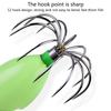 Shrimp Prawn Hooks Auto Glow Squid Hook Saltwater Luminous Fishing Squid Lures