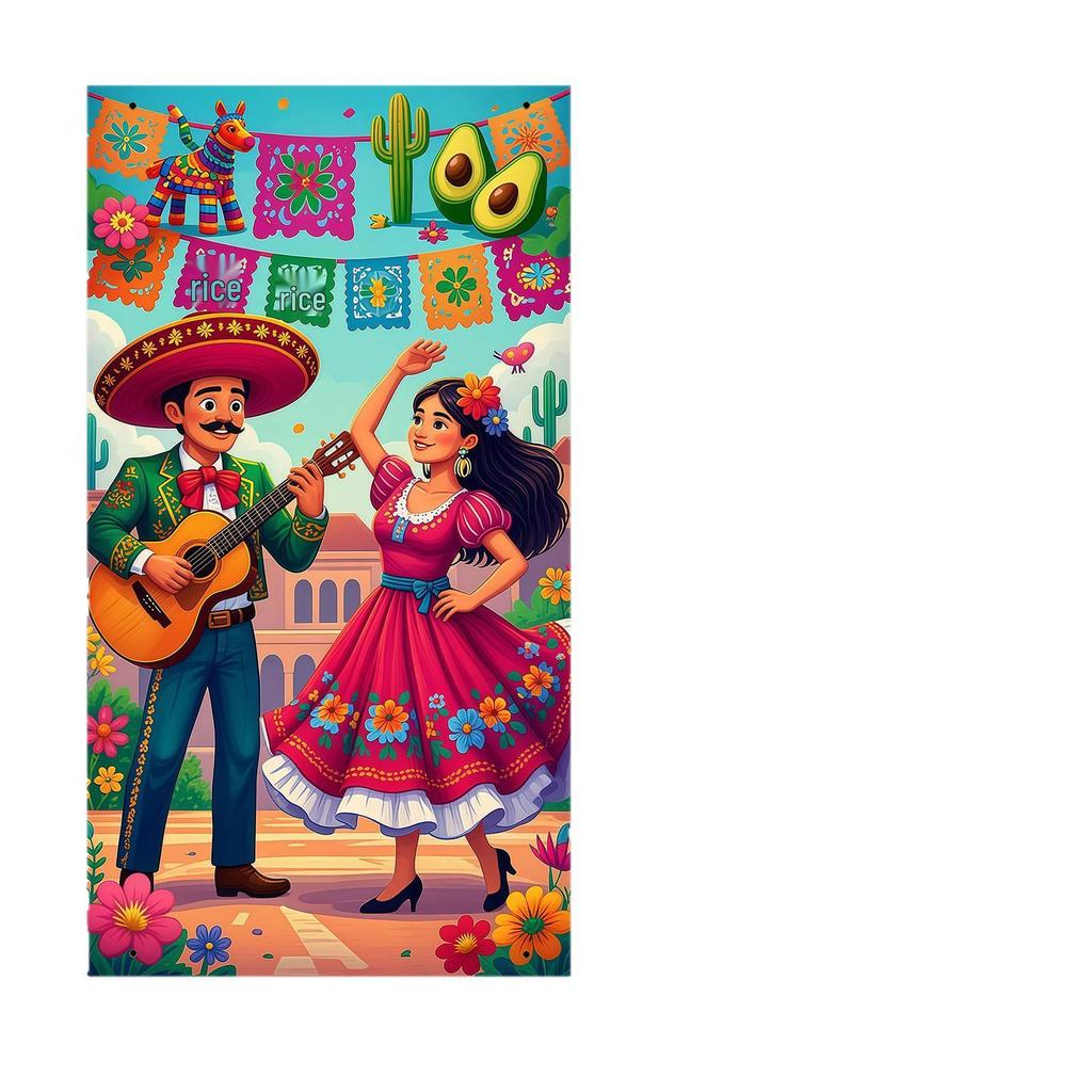 Cinco De Mayo New Mexico Festival Door Banner Decoration