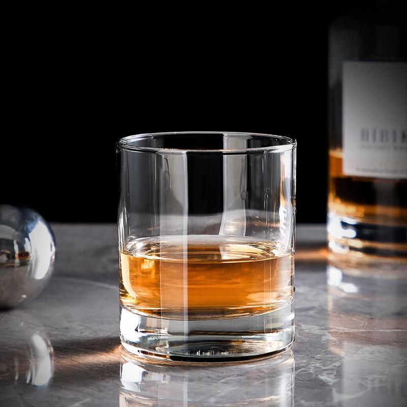 3.8oz/5.3oz/9.8oz Thick Bottom Whiskey Glass Nordic Style Wine Glass Water Bottle Thick Bottom Glass Cup Cocktail Brandy Cups