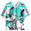 2026 Hatsune Miku Cartoon Girl Graphic Jersey Short Sleeved Fan Gift Tee Cosplay Clothing Summer Men'S And Women'S T-Shirt