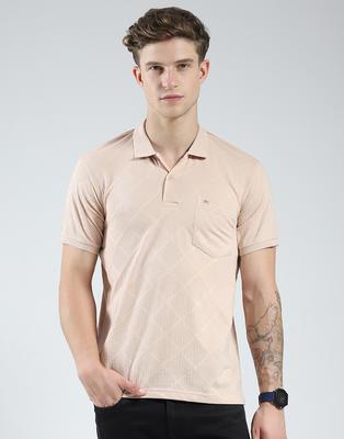 Mens Striped Collar Neck Tshirt