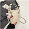 Premium hand bag women's new trendy fashion texture shoulder bag crossbody bucket bag