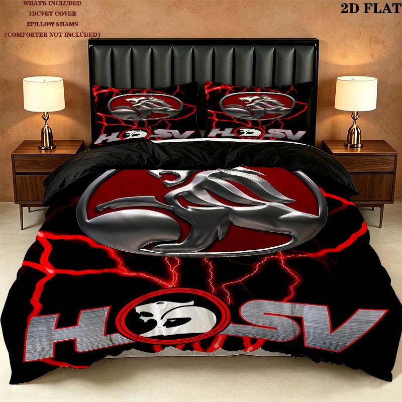 Holden Pattern Bedding Quilt Set Quilt Cover Pillowcase Home Birthday Gift(1 * duvet cover + 2 * pillowcase, without core)