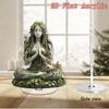 2D Flat Rotating Acrylic Desktop Decor Forest Goddess Design Table Figurine Meditation Goddess Home/Office Decoration Perfect Gi
