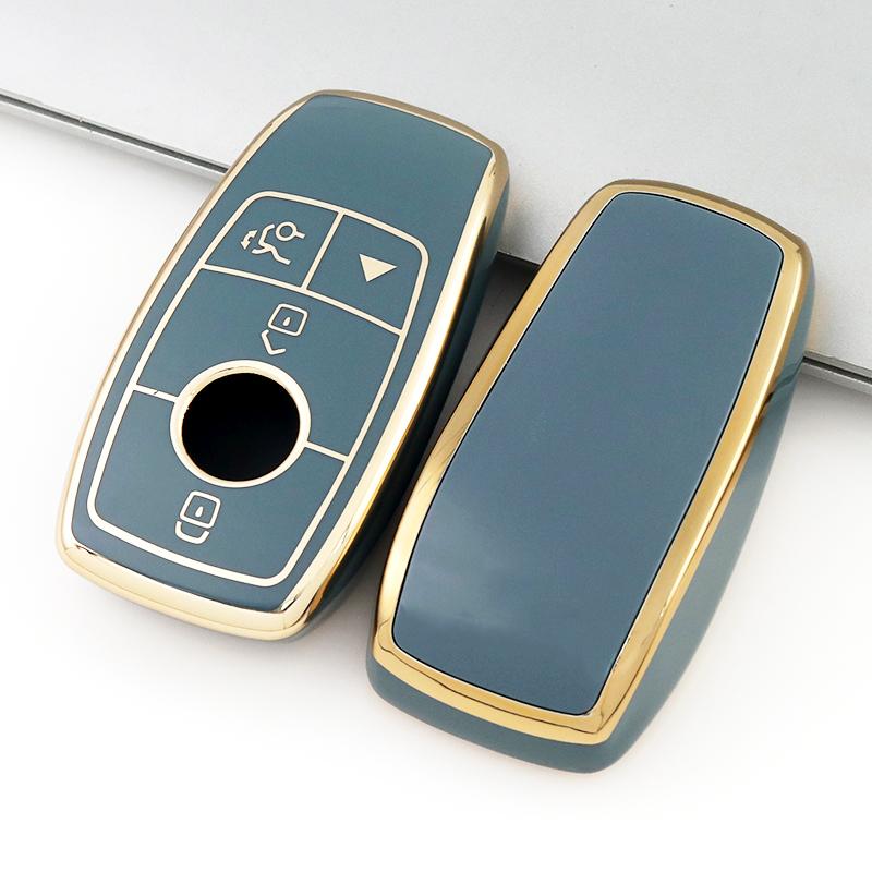 4 Buttons TPU Auto Shell Fob For Mercedes Benz W177 W205 W213 W222 X167 A C E S G Class GLC CLE CLA GLB GLS AMG Car Remote Key Case Cover