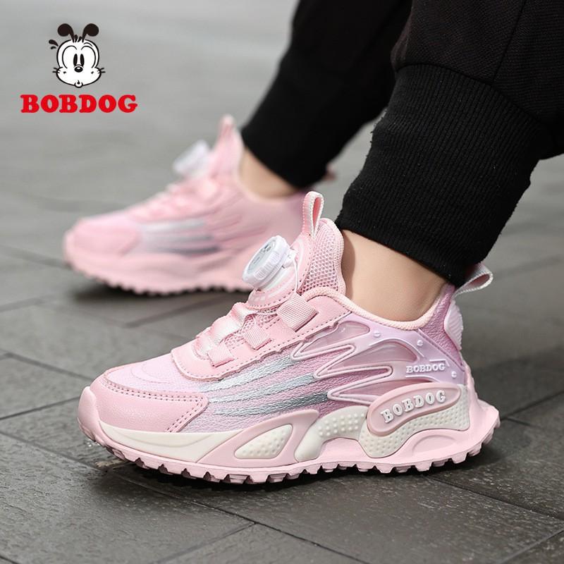 Bobdog Girls 'sneaker New Style Mesh Breathable Soft Sole Daddy Shoes Medium Large Girls' Button Running
