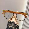 Yeni Okuma Gözlükleri Anti Mavi Işık Kadın Gözlük Çerçevesi Moda Retro Büyük Çerçeve Gözlük Erkekler için Trendy Woodgrain Hd Presbiyopi Gözlük