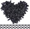 100 Pcs/Lot New Pink Black Ribbon Bows Small Size Satin Ribbon Bow Patches Applique Decoration