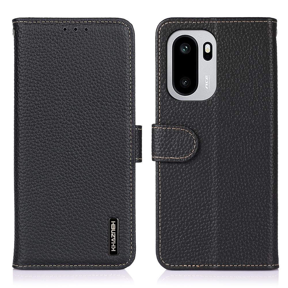 KHAZNEH Чехол-книжка из натуральной коровьей кожи для OnePlus 15R 5G/Ace 6 5G/Ace 6T 5G