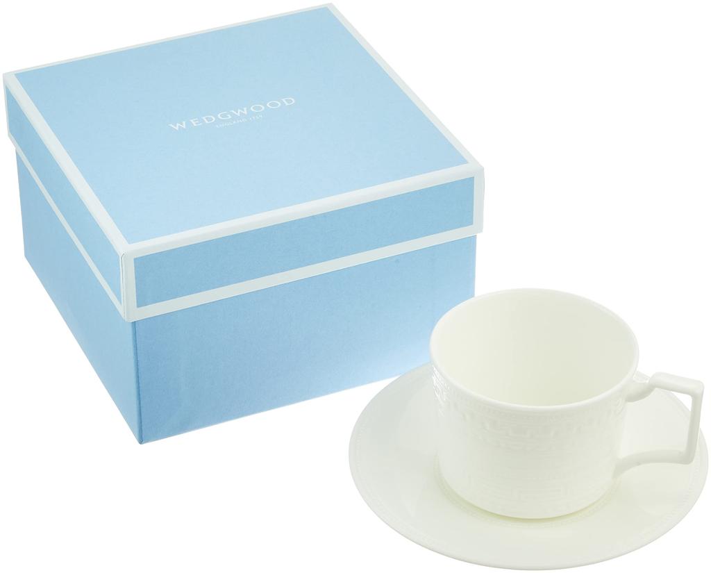 Wedgwood Intaglio Theekopje Bruiloft 1052874 [Officieel Geïmporteerd] & Schotel, Cadeau,