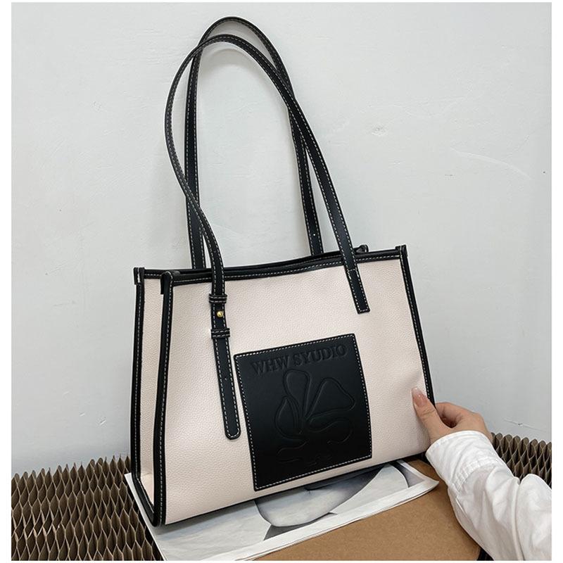 New Commuter Large Capacity Tote Women'S Bag Shoulder Bag Retro Big Bag Women'S Trendy Bag