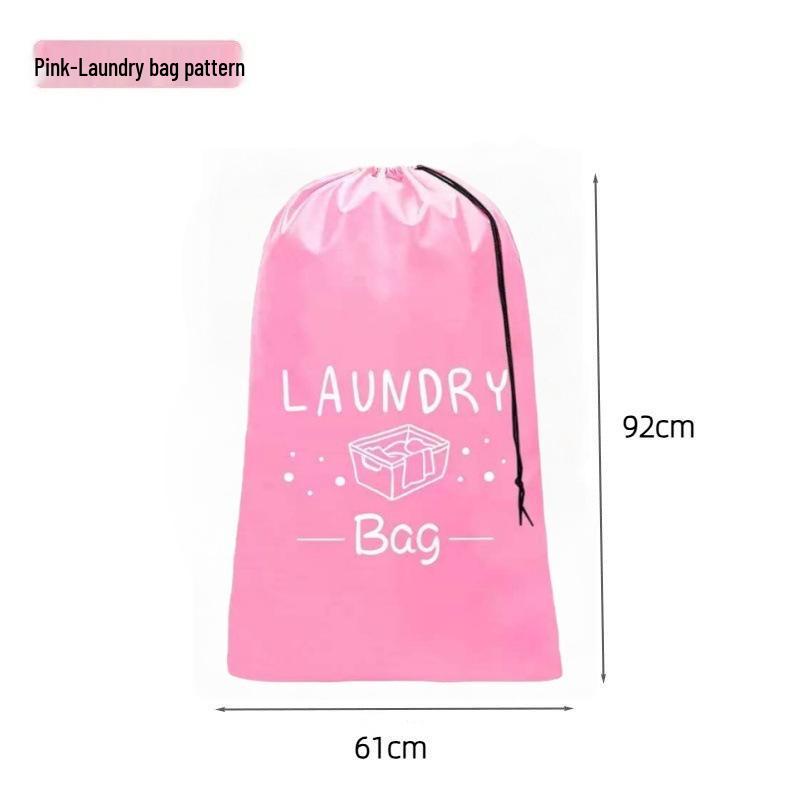 Large Capacity Waterproof Drawstring Laundry Bag for Clothes and Quilts