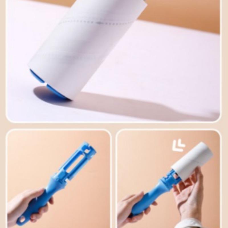 Sticky Roller Design Replaces Paper for Efficient Removal of Cat Hair Straight Tube Tear-off Replacement Paper