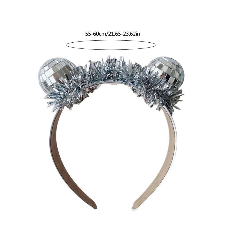 Trendy Mirrored Headbands Women Event Headpiece Lovely Pattern Headbands Suitable for Various Occasion