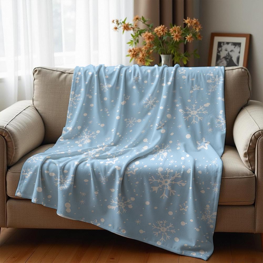 Smooth Solid Cow Spot Anime Cartoon Flannel Blanket Soft Warm Throw for Bedroom Sofa Car Kids Holiday Gift